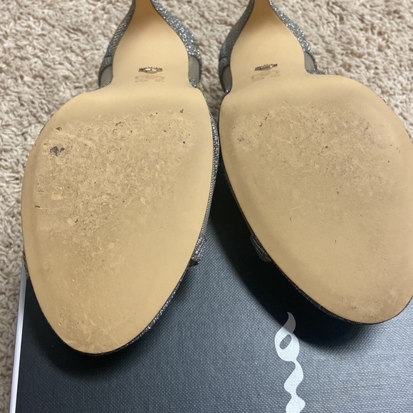 Silver glitter special occasion heels - Picture 4 of 7